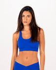 Crossed Padded Sports Bra