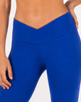 Crossed Waist Flare Pants