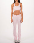 Crossed Waist Flare Pants
