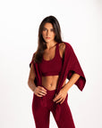Crossed Padded Sports Bra