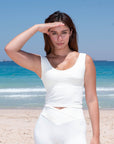 Ladies Padded Contrast Tank Top