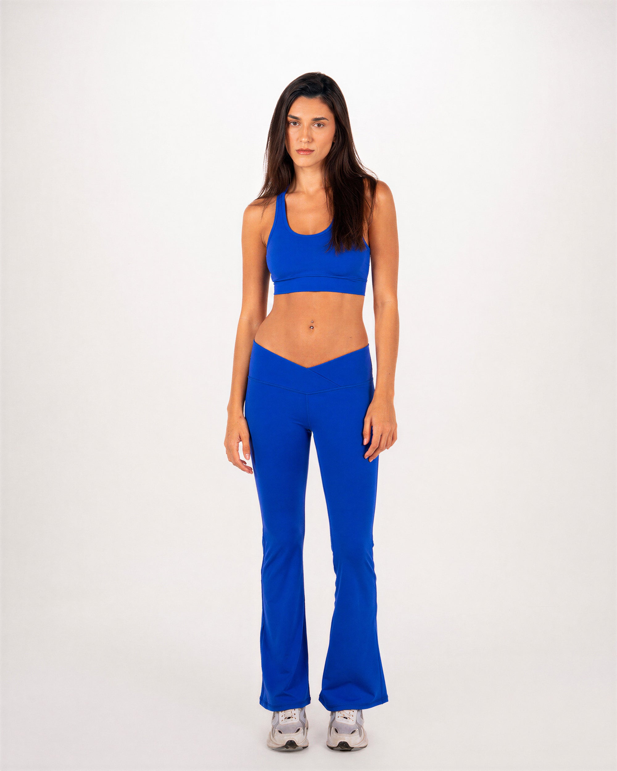Crossed Padded Sports Bra