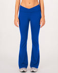 Crossed Waist Flare Pants