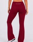 Crossed Waist Flare Pants