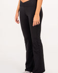 Crossed Waist Flare Pants